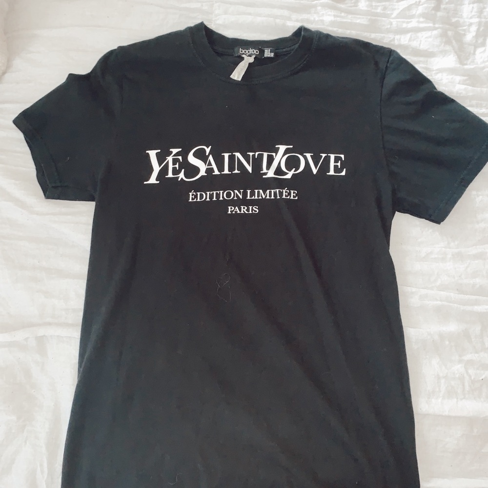 Black designer graphic T